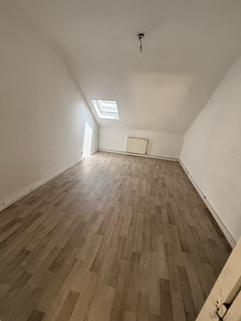 T3 de 70 m² sous les toits, grande pièce de vie et fenêtre de toit