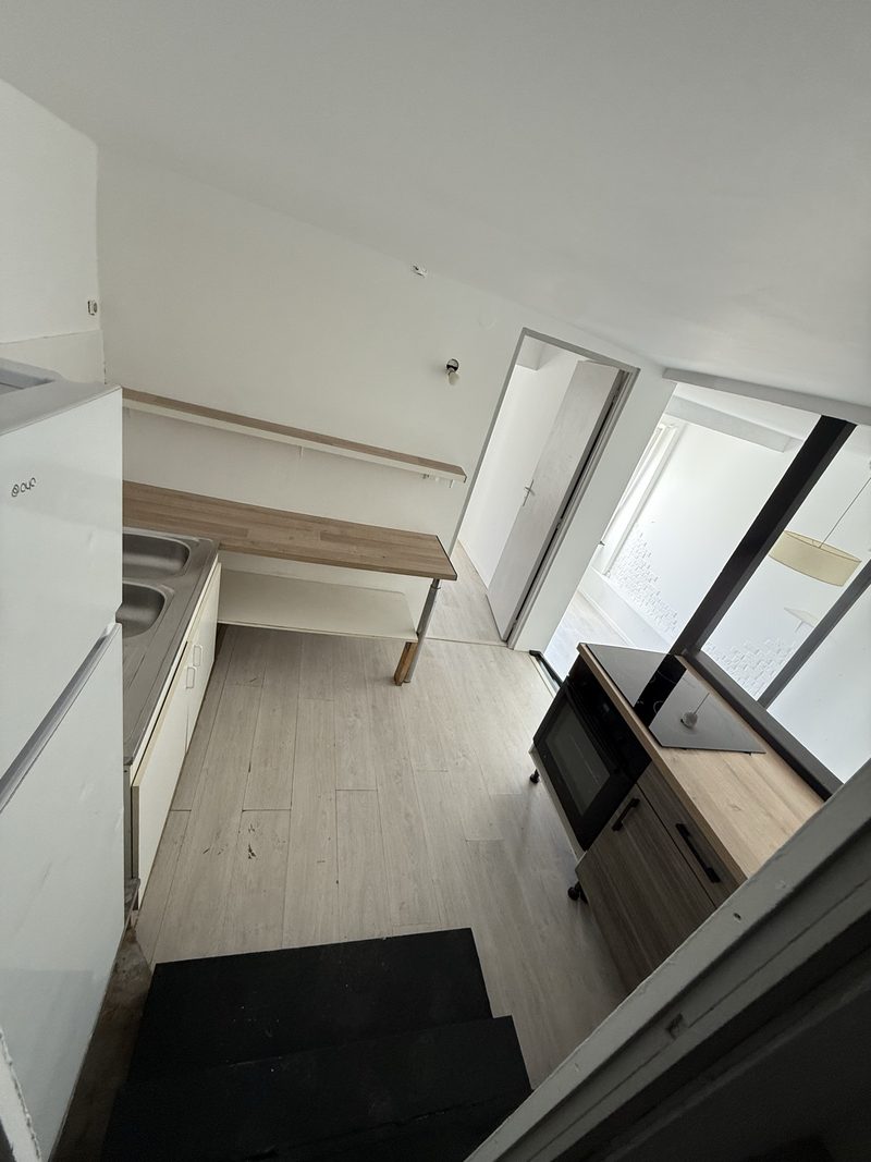T2 de 42 m² en duplex, baignoire et jardin au pied de l'immeuble